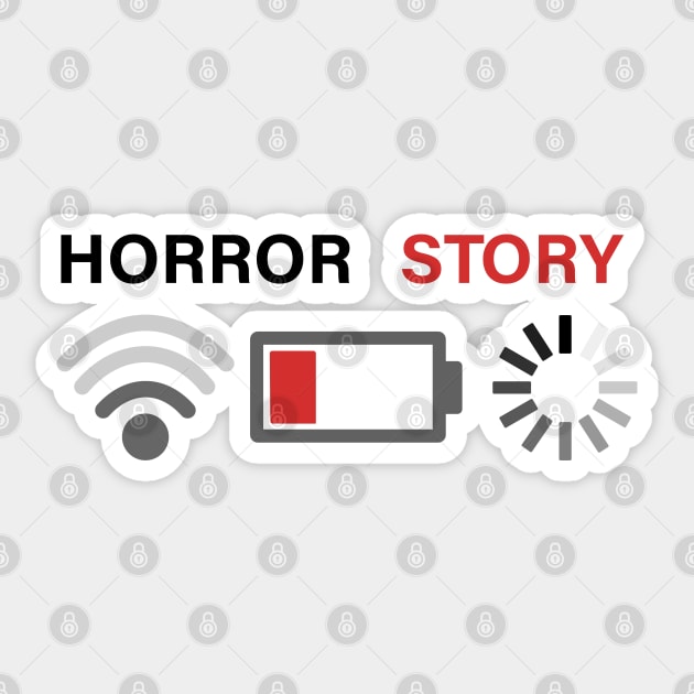Horror Story No Wifi Sticker by ScienceCorner